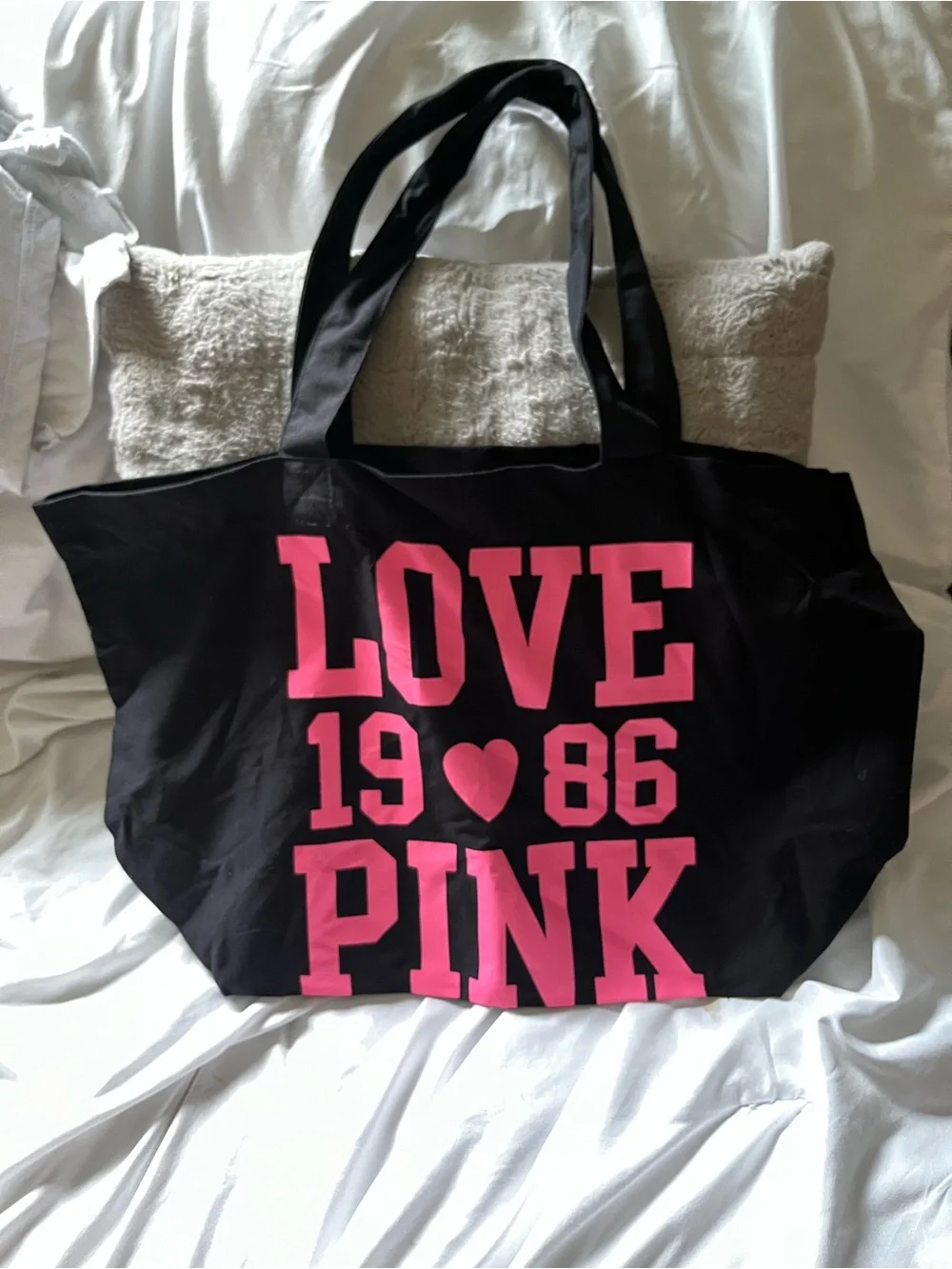Victoria’s Secret Black & Pink Tote Bag